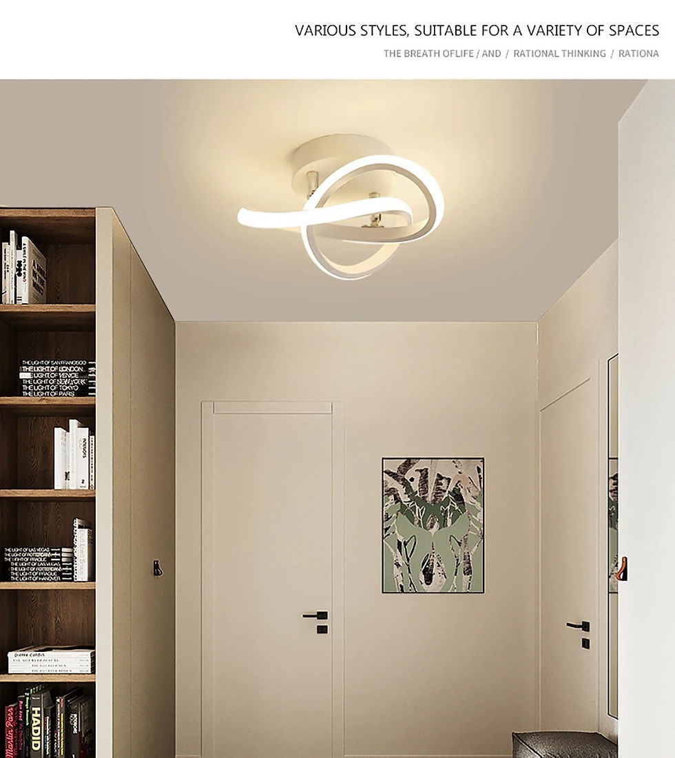 Thumbnail: LED Strip Aisle Ceiling Lights Modern Minimalist Living Room Lamps For Balcony E