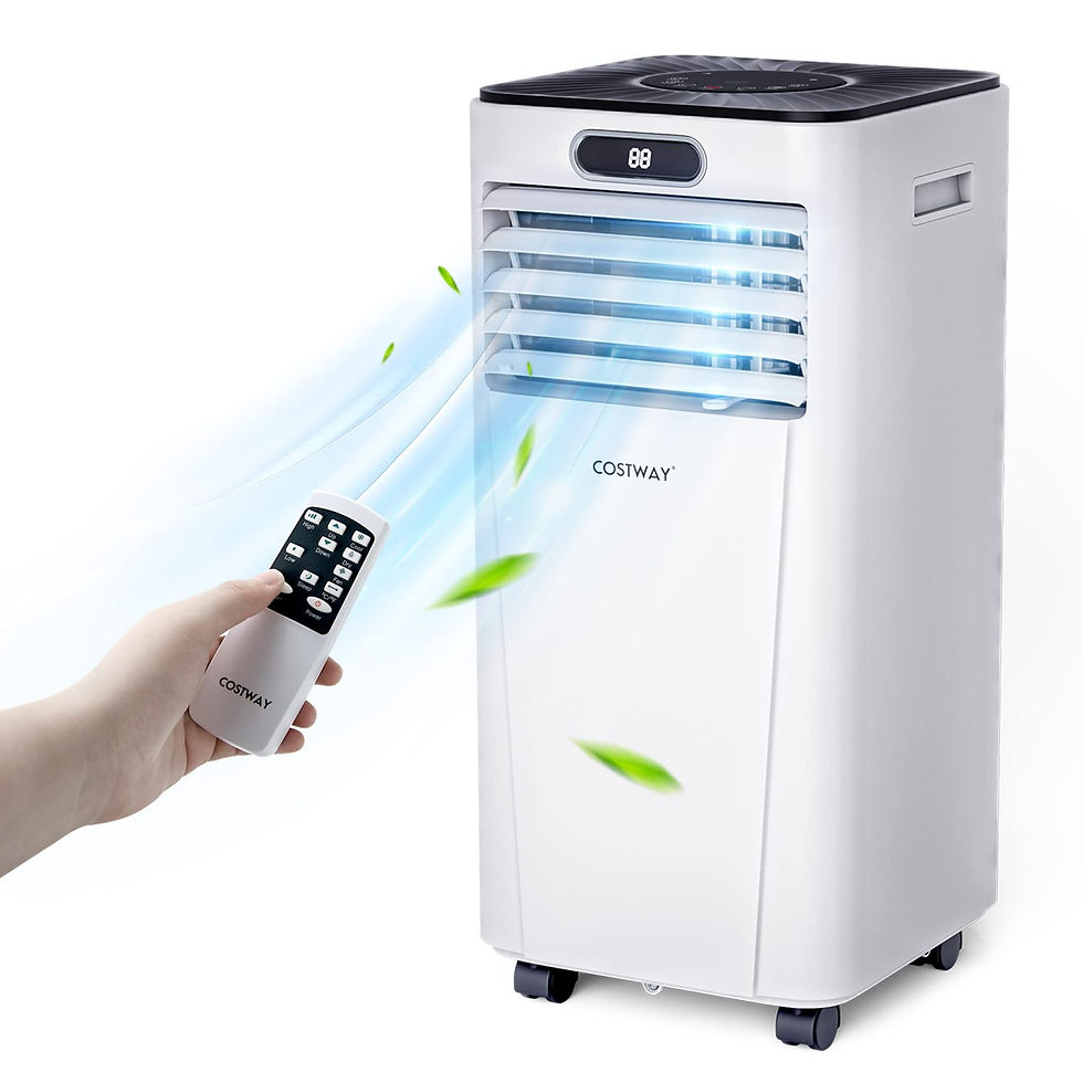 Thumbnail: Portable Air Conditioner, 10000BTU Air Cooler with Drying, Fan, Sleep Mode, 24H 
