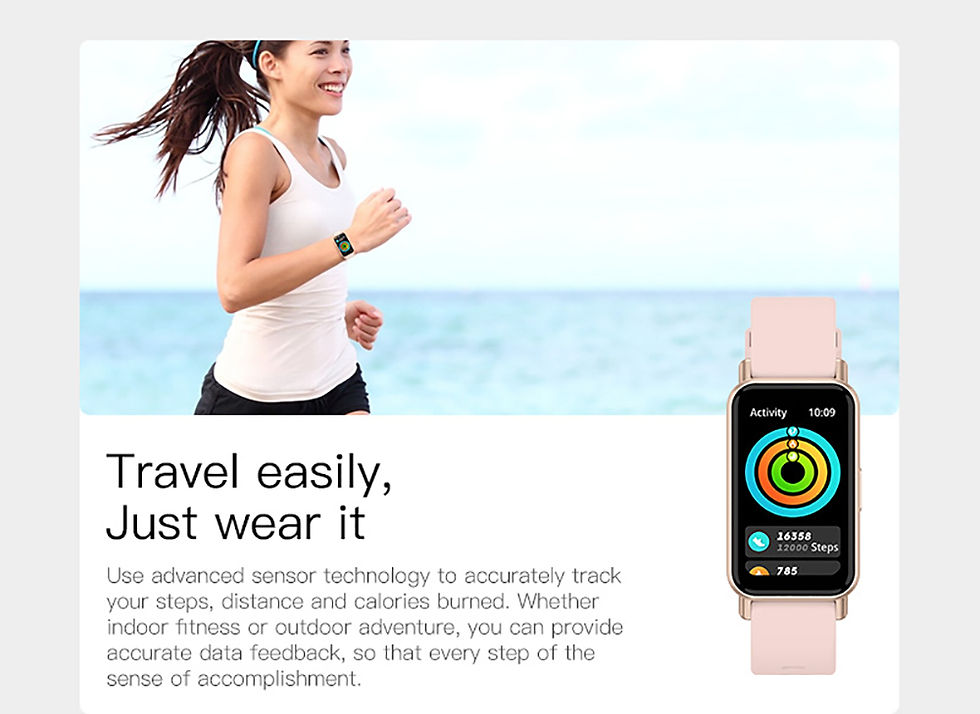 Thumbnail: LIGE New Fashion Smart Watch Women Full Touch Screen Heart Rate Fitness Tracker 