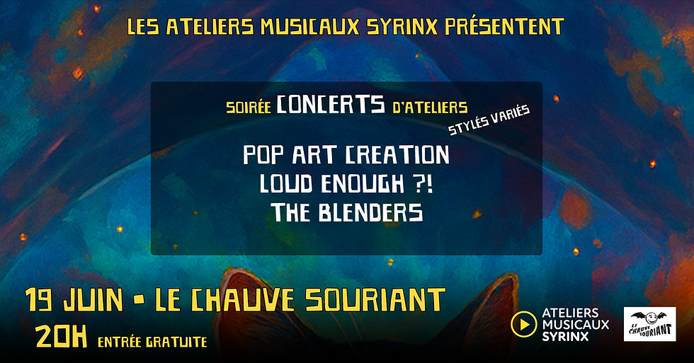 *CONCERT* Les Ateliers Musicaux Syrinx au Chauve Souriant