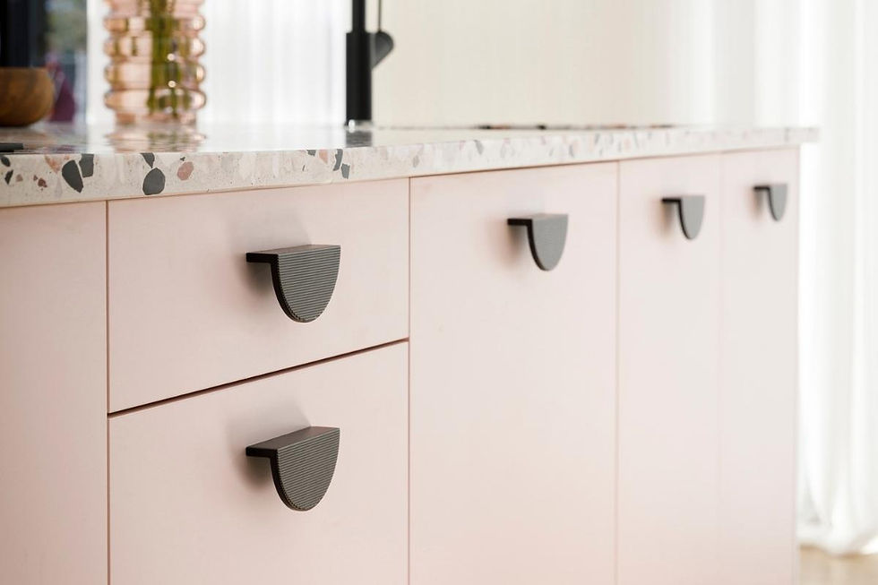 kitchen cabinet half moon handles