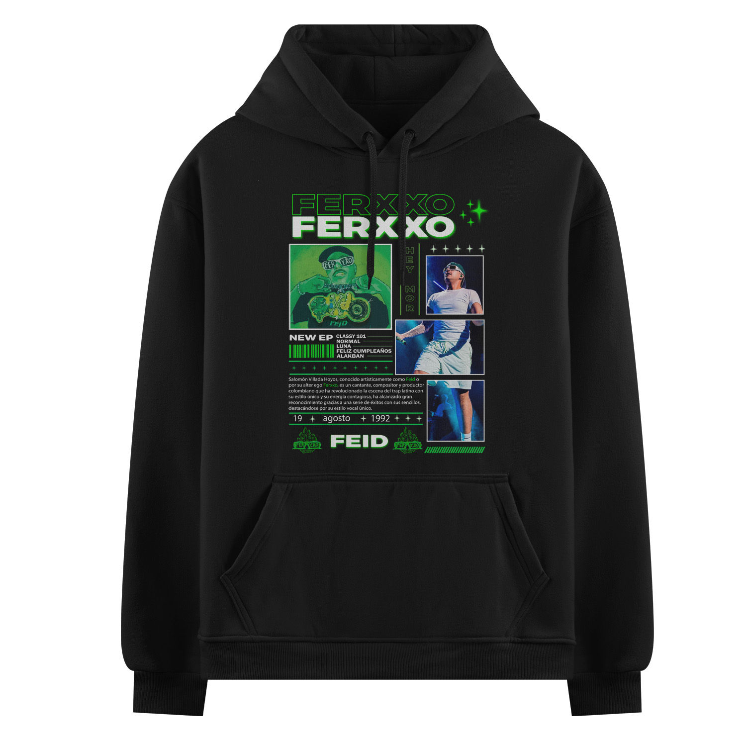 Sudadera hoodie Ferxxo cuadro a2 unisex