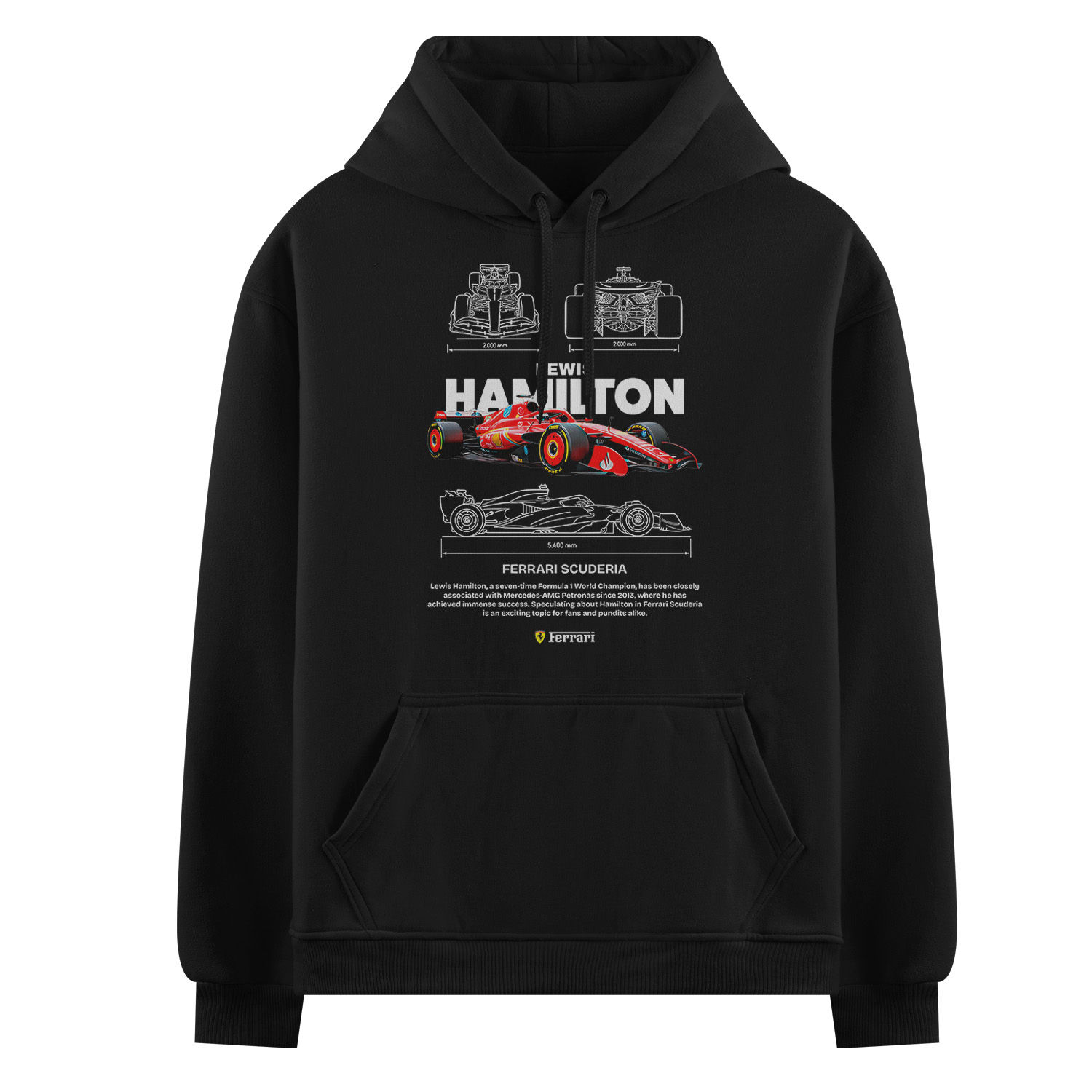 Sudadera hoodie Hamilton B1 unisex