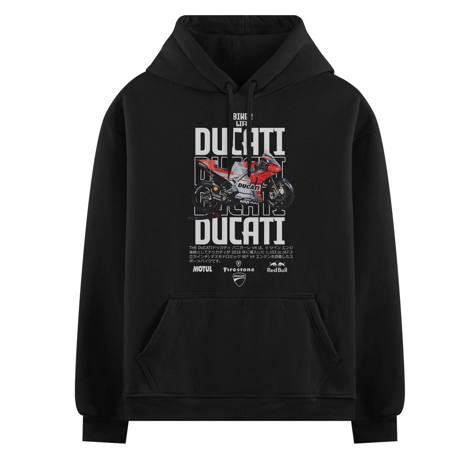 Sudadera hoodie Ducati mod 3 unisex