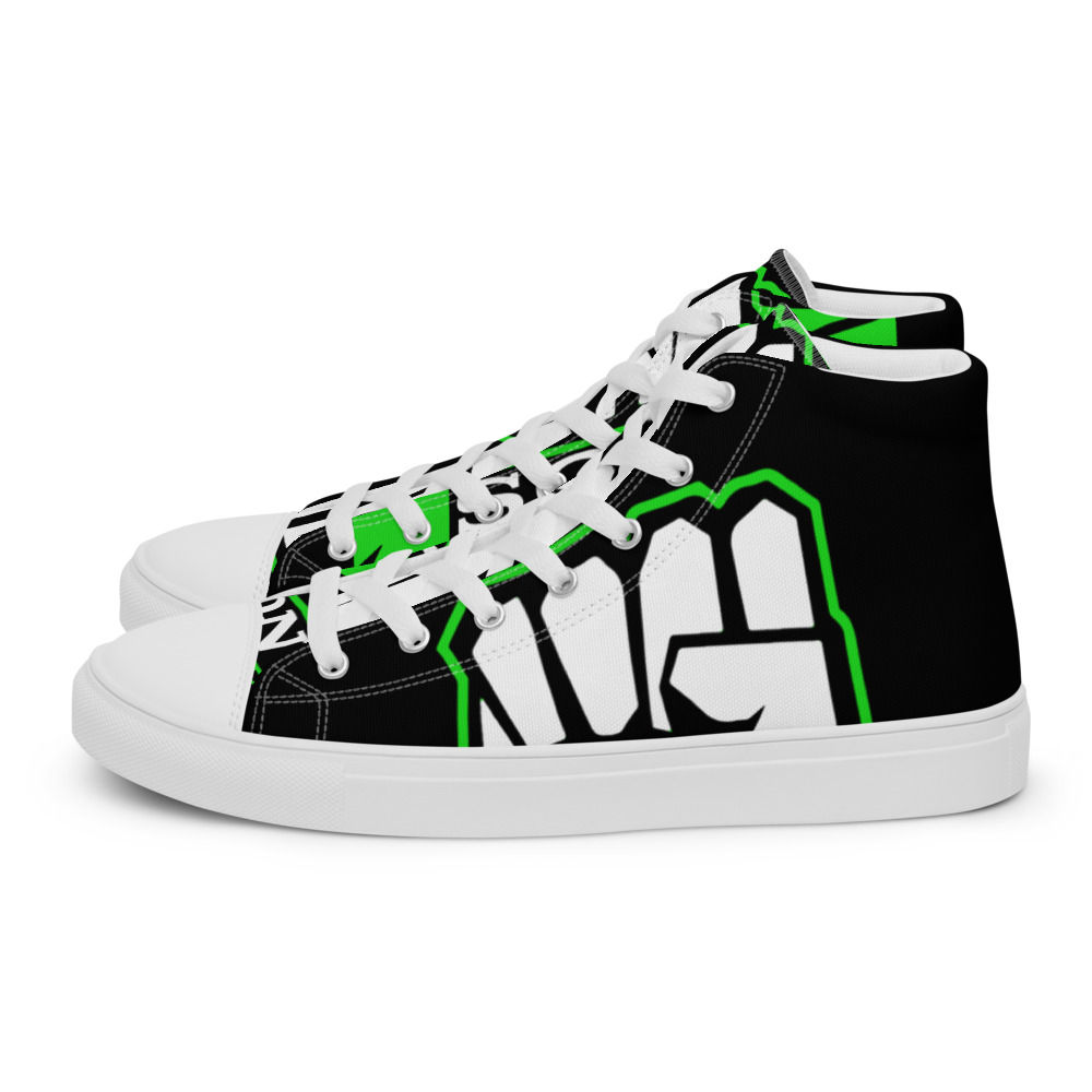 Sony Hulk Radio Men’s high top canvas shoes (Black)