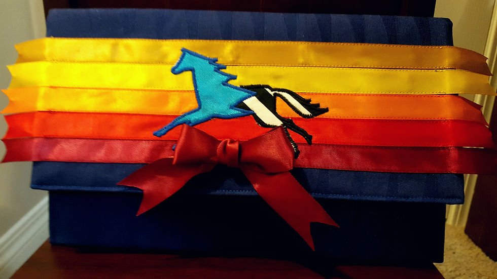 Thumbnail: Horse Applique Contemporary Dress and Matching Clutch