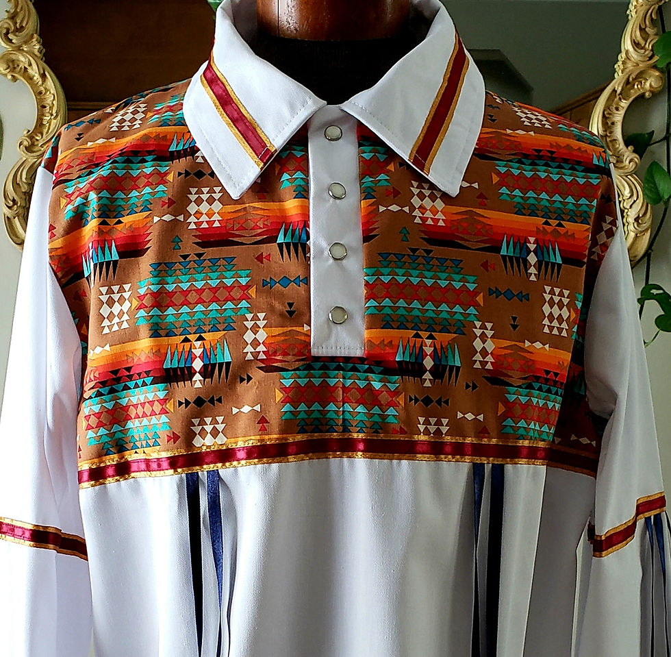 Thumbnail: Earth Geometric Ribbon Shirt