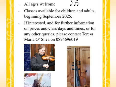 Irish Music - Fiddle Classes