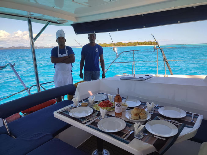 44ft charter catamaran yacht, Nosy Be, Madagascar