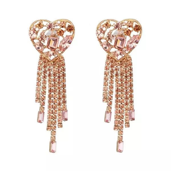 Miniatura: CHLOE RHINESTONE DROP EARRINGS