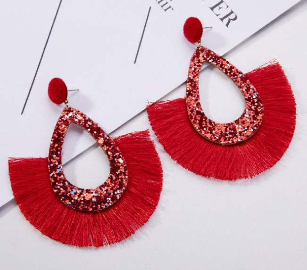 Thumbnail: RAKEL TASSEL EARRINGS