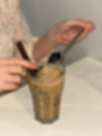 D4. Grass Jelly in Vietnamese coffee