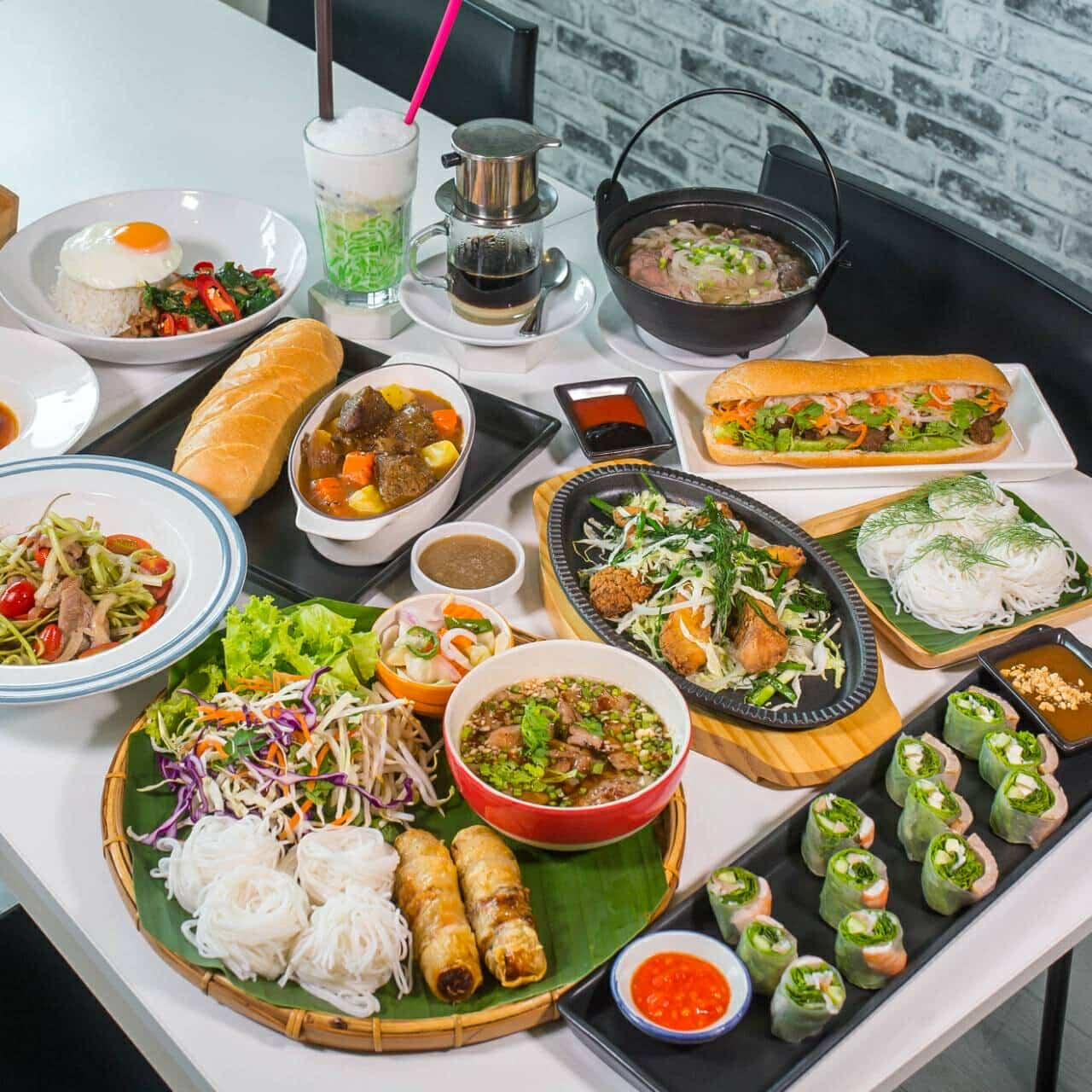 Arranged Food and Objects