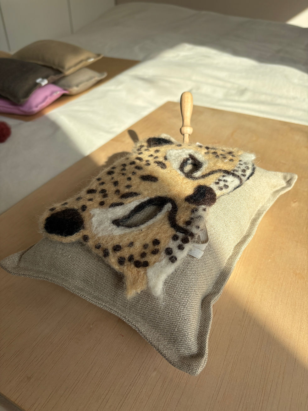 Naaldviltkussen M stevig linnen