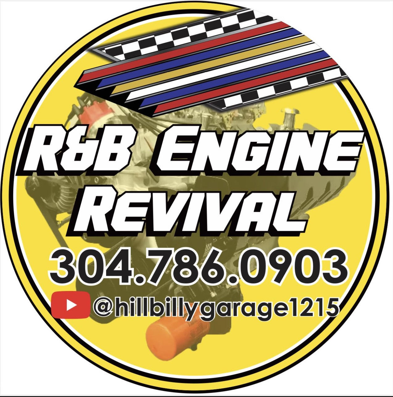R&B Engine Revival Sticker