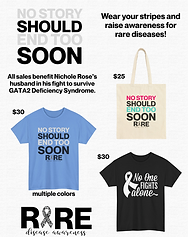 Wear your stripes and show your support for rare diseases like GATA2 DEFICIENCY SYNDROME (