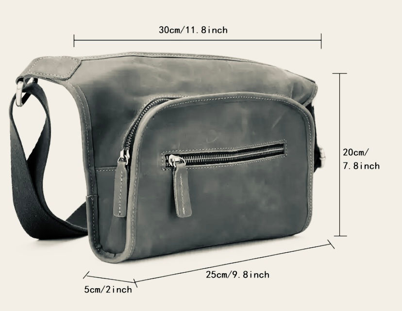 Thumbnail: Small - Body/Chest Bag | Crazy Horse Leather 