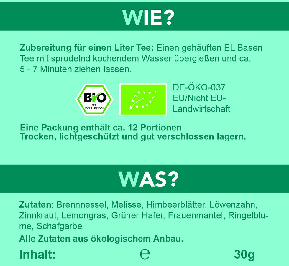 Miniaturbild: Basen Tee Kräuter Mischung 30g