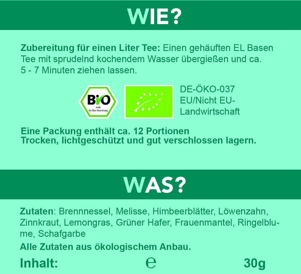 Miniaturbild: Basen Tee Kräuter Mischung Dose 30g