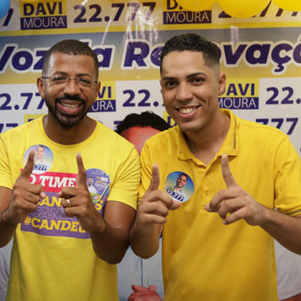 Com três comitês espalhados pela cidade, Davi Moura mostra força e diz “Candeias clama por renovação”.