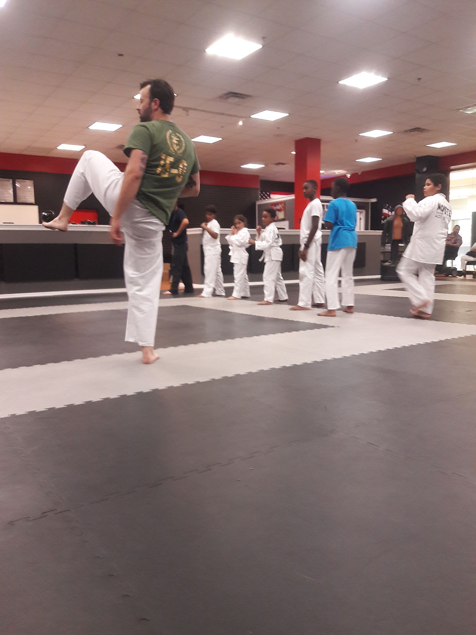 Mr. Joe teaching class