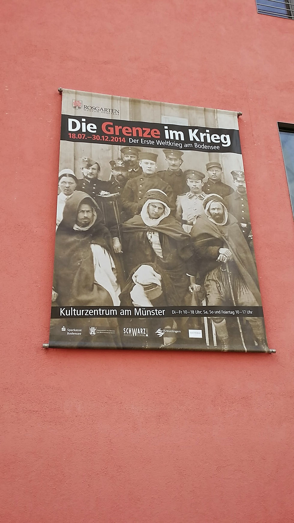Sign outside of Zeppelin Museum