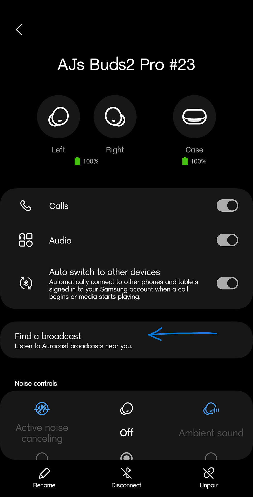 Find a broadcast with Buds2 Pro