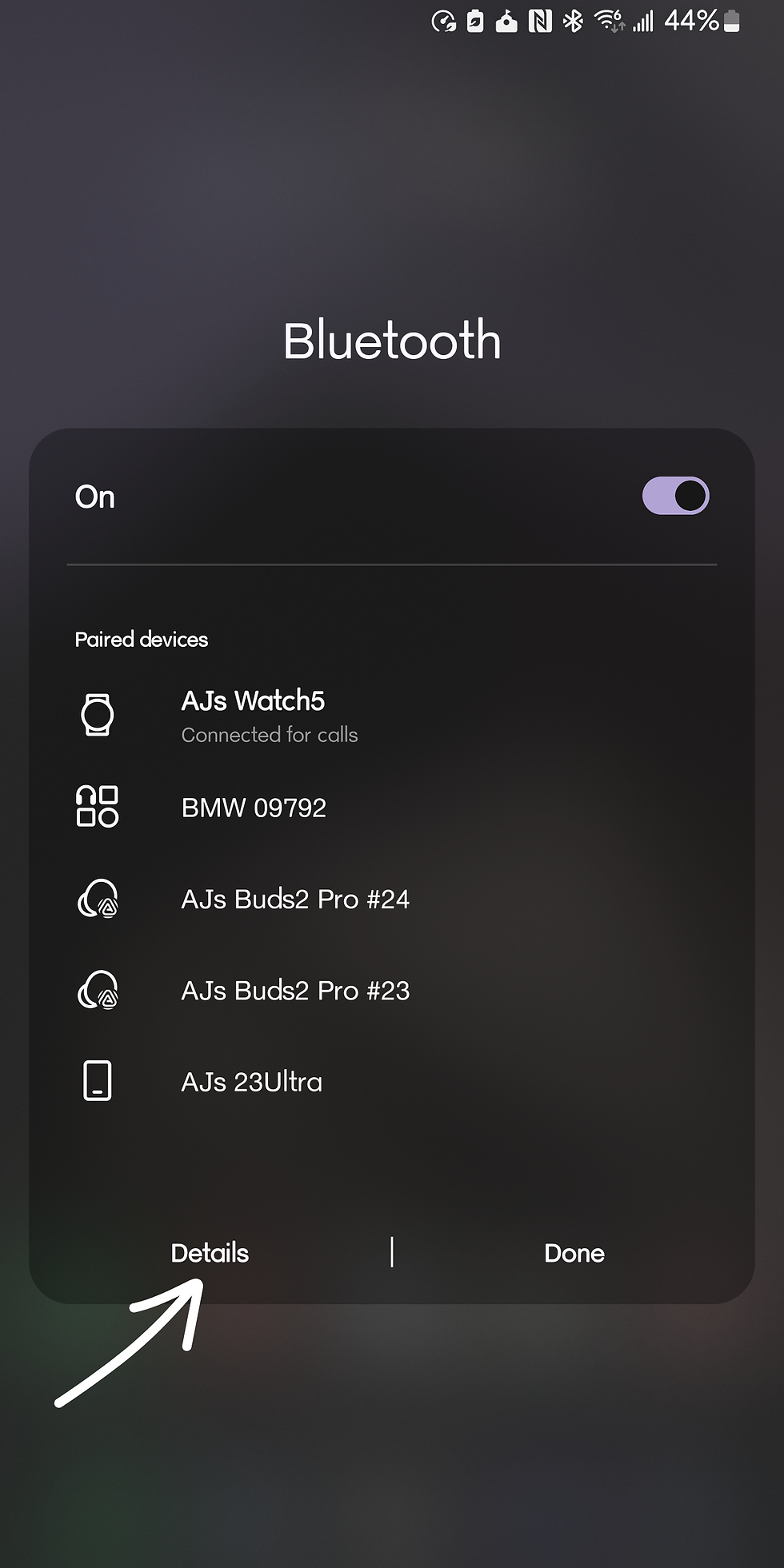 Bluetooth Details