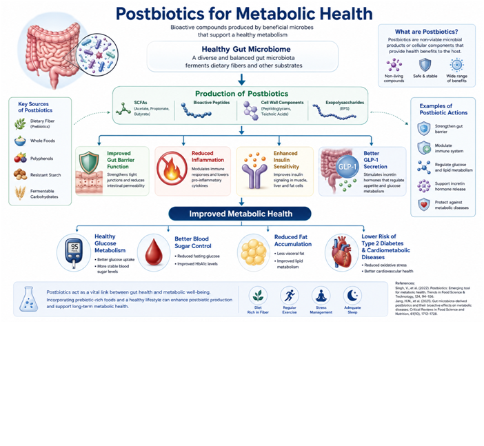 Postbiotics for Metabolic Health: A Scientific Review