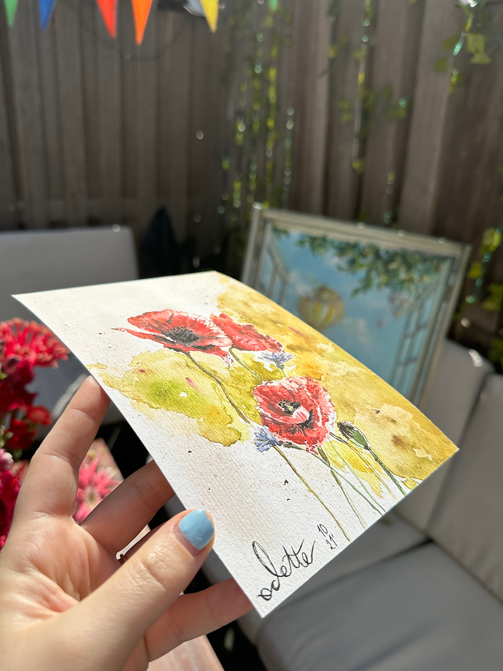 Thumbnail: Poppy Watercolour - Print, A5