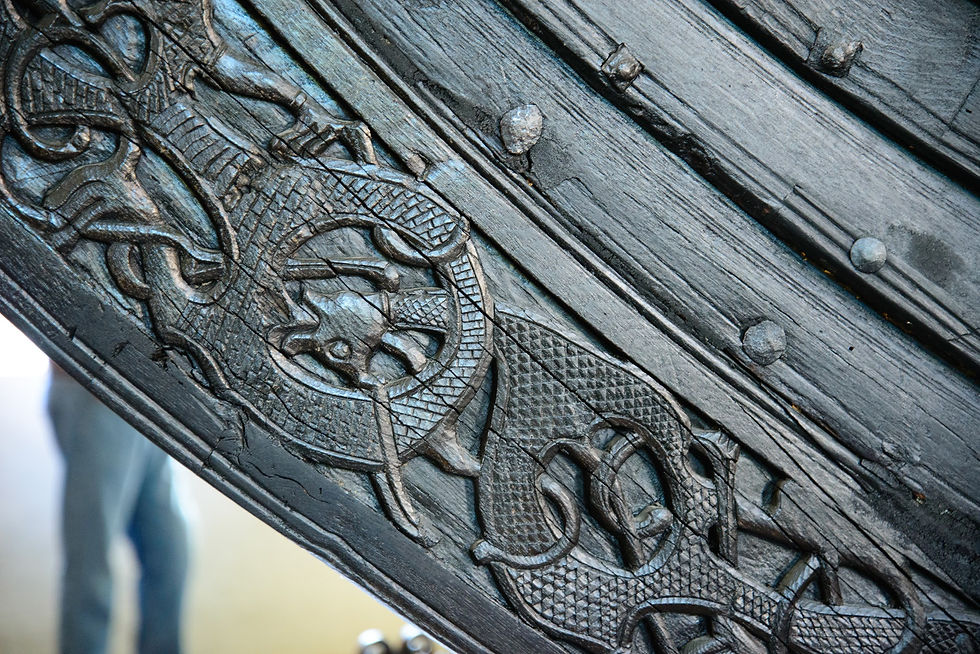 Prow carvings