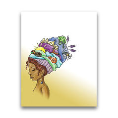 headwrap with herbs