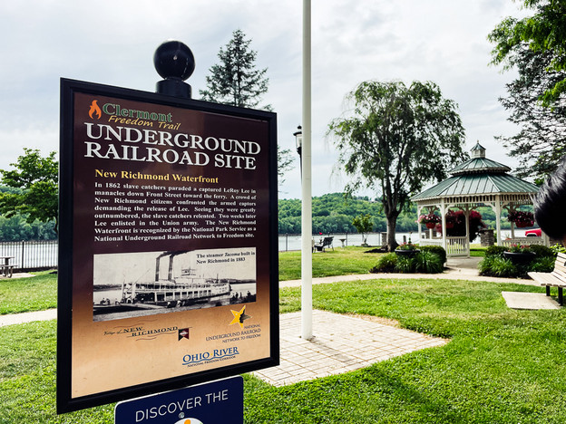 Underground railroad site sign