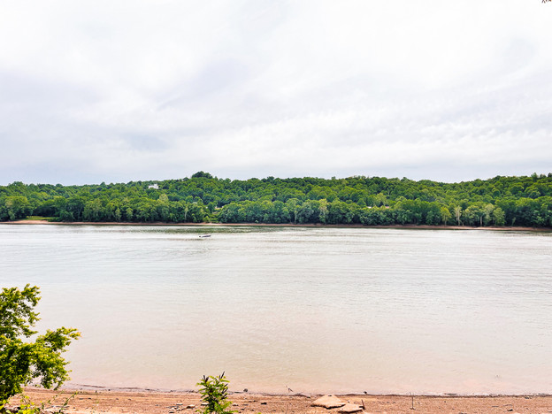 Photo of the Ohio river looking toward Kentucky