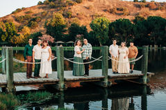 Candid family portrait taken outdoors by Orange County family photographer Bianca Jo Photography