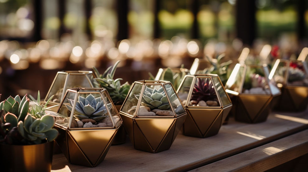 succulentes cadeau d'invités, cadeau d'invités vert, cadeau d'invités écologique
