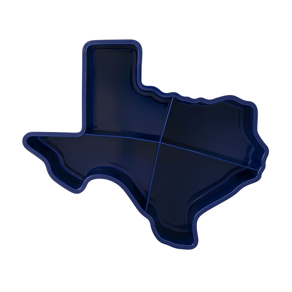 Thumbnail: KOLORAE Texas 4 Compartment Snack Tray