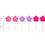 Thumbnail: priabella Birthday Candle Flowers - Set of 6