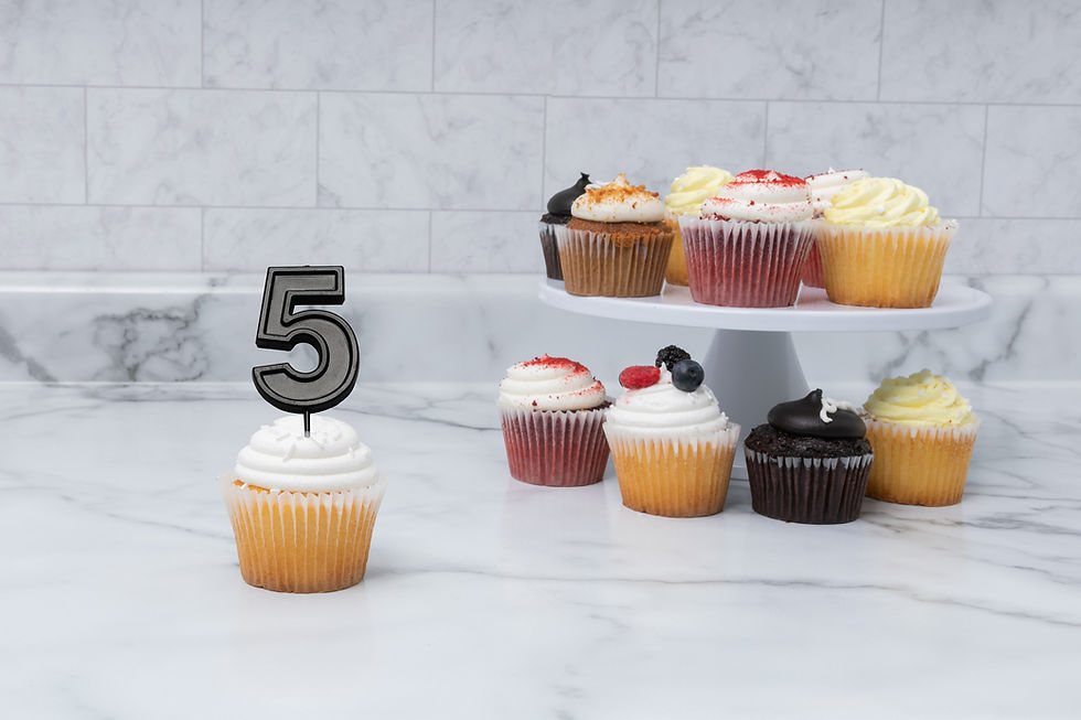 Thumbnail: priabella Metallic Birthday Candle Gold/Black 5 - Assorted