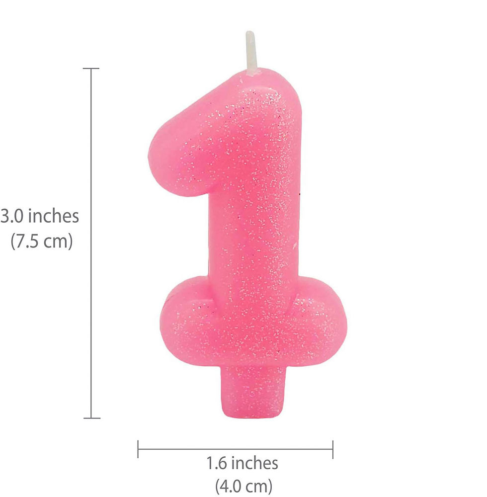 Thumbnail: KOLORAE Glitter Birthday Candle 1 - Assorted