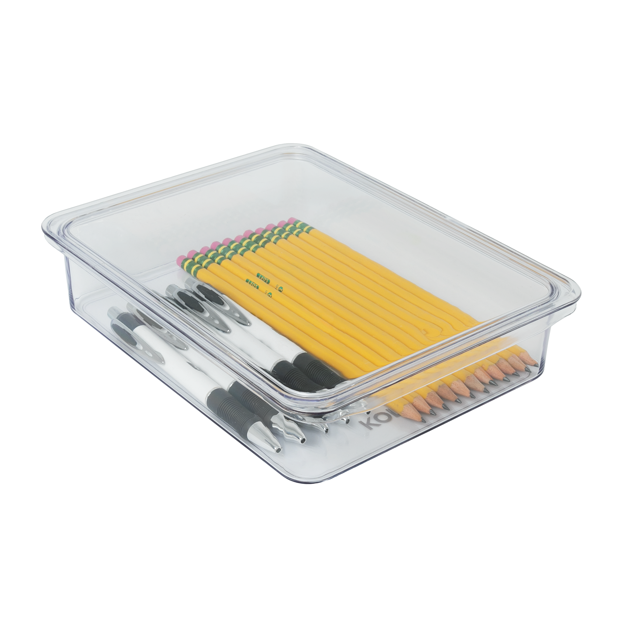 KOLORAE Storage Bin with Lid 8.7" x 6.7" x 1.96"