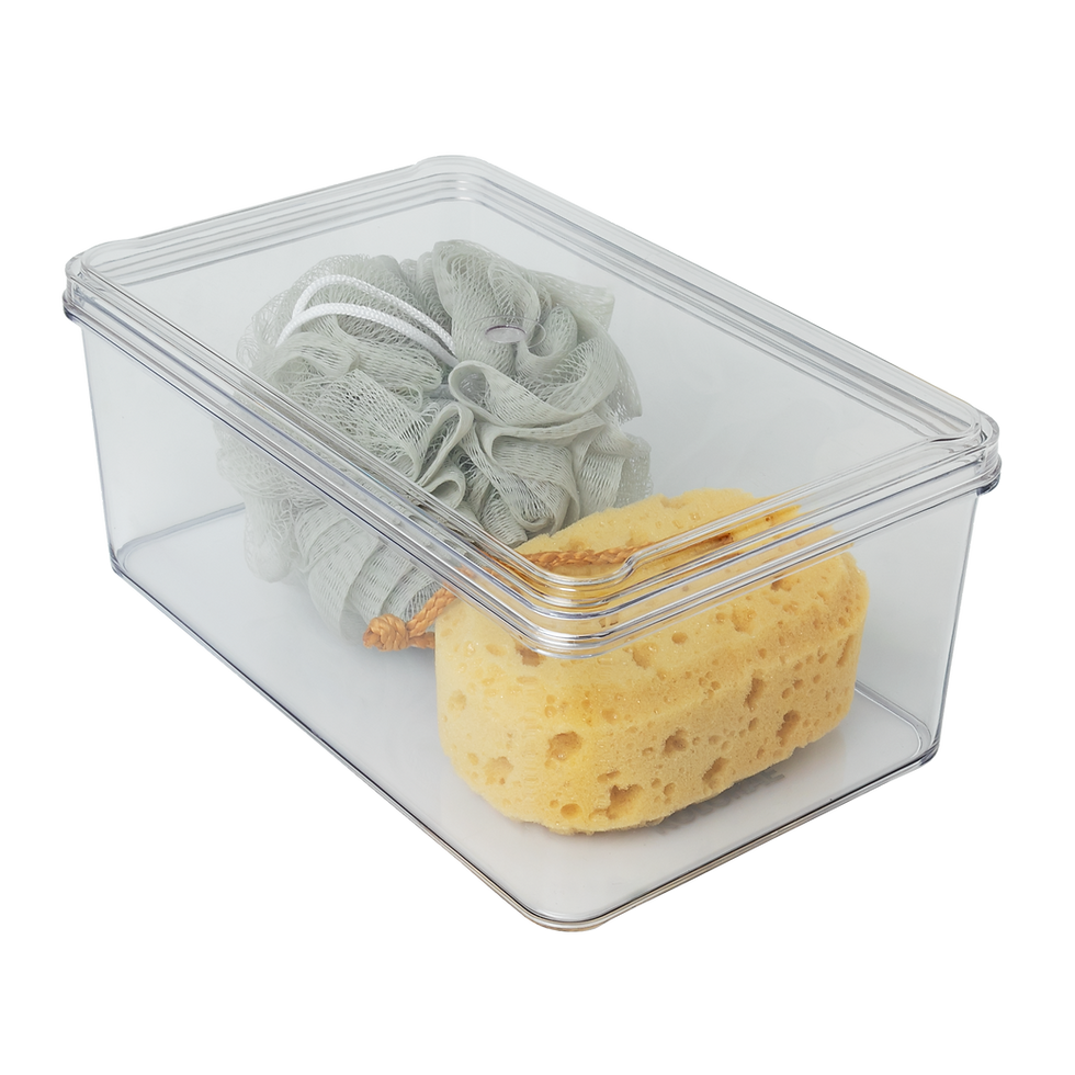 Thumbnail: KOLORAE Storage Bin with Lid 8.7" x 7" x 3.9"