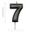 Thumbnail: priabella Metallic Birthday Candle Gold/Black 7