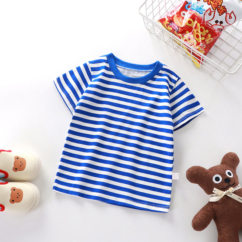 Thumbnail: Kids Striped Cotton T-Shirt