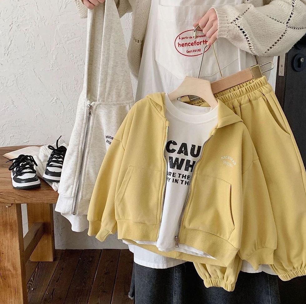Thumbnail: High Quality Children's Composite Cotton Set 2026 Spring Autumn New Korean Girl 