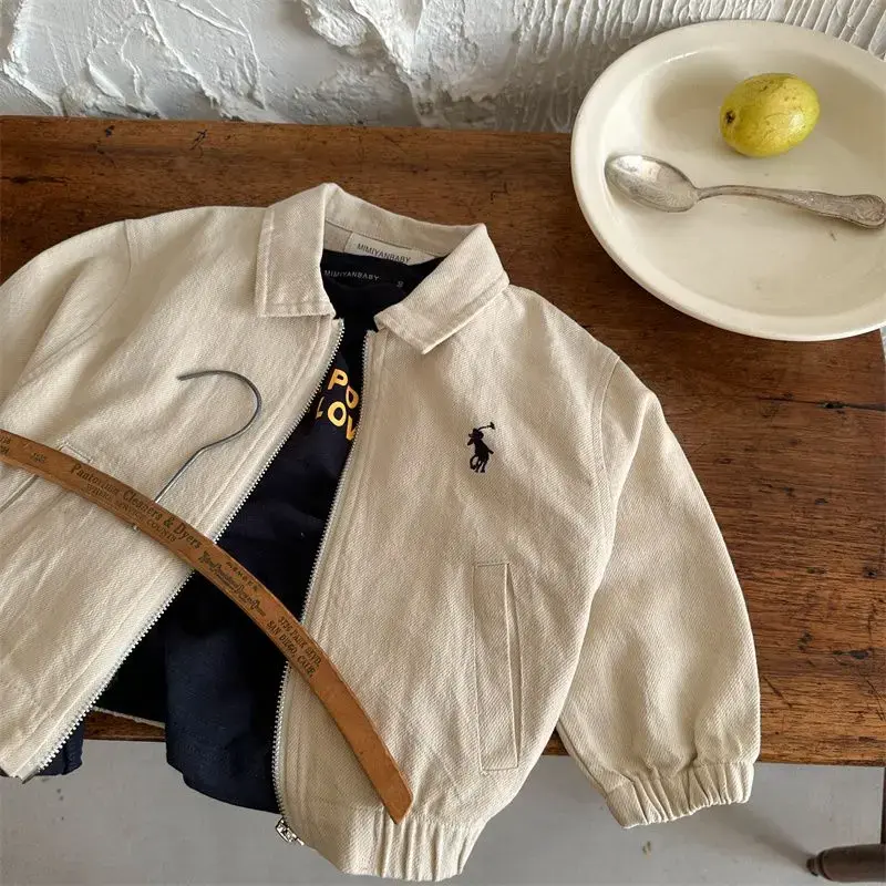 Thumbnail: Kids Embroidered Cotton Jacket