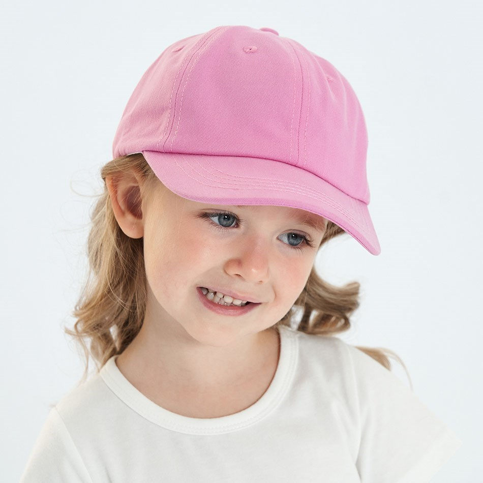 Thumbnail: Baby Girl Baseball Caps Pink Black White Gray Children Low Profile Sun Hat Kids 
