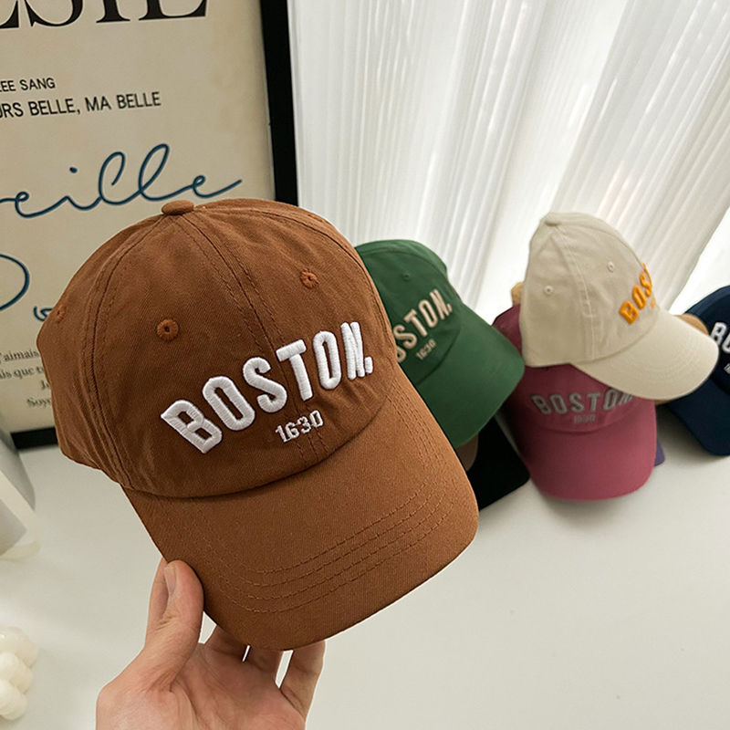 Thumbnail: Letter Embroidery Kids Baseball Cap Solid Color Hip Hop Snapback Hat for Boy Gir