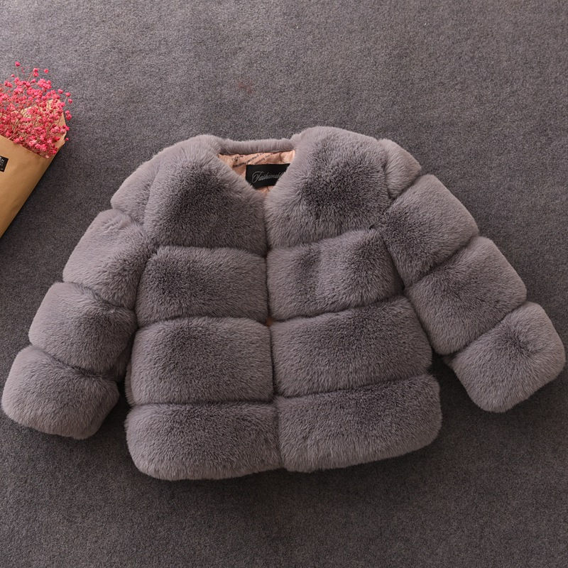 Thumbnail: Girls Luxury Faux Fur Coat