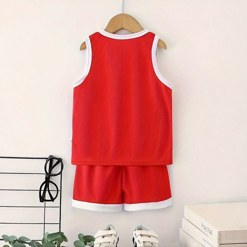 Thumbnail: 2026 Summer New Breathable Boys Vest Sets Children's Fashion Cartoon Sleeveless 